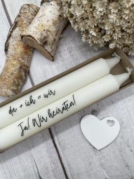 Kerzen-Set "Hochzeit"