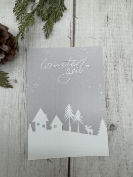 Postkarte Winterzeit