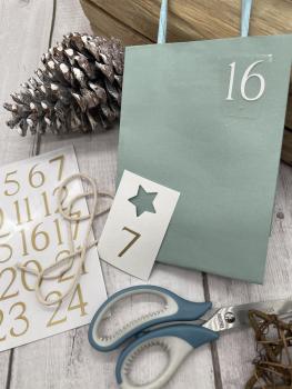 Adventskalender Zahlen - Plott für Heißtransfer