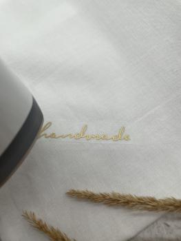 handmade Schriftzug - Plott für Heißtransfer 3er Set