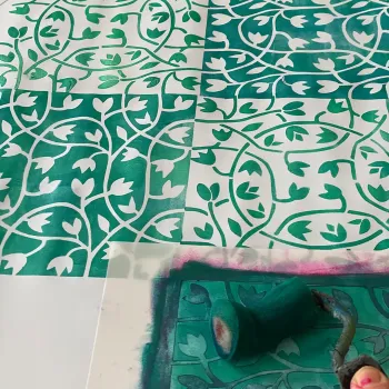 Preview: druck schablone beispiel ranken grün