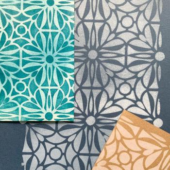 Preview: druck schablone beispiel ranken grün