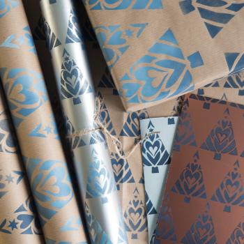 Preview: schablonendruck blau