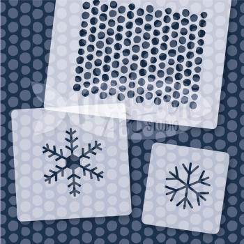 druck schablone beispiel ranken grün