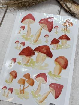 Preview: Rub on Sticker "Pilze"