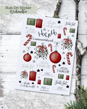 Rub on Sticker "Weihnachten"