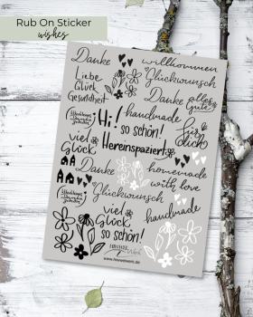 Rub on Sticker "wishes"