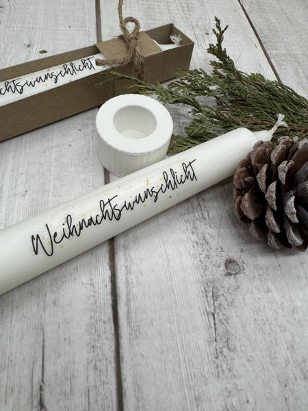 Kerze Weihnachtswunschlicht