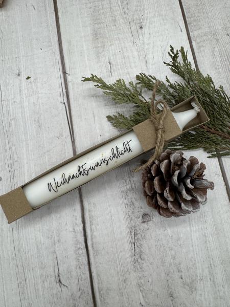 Kerze Weihnachtswunschlicht