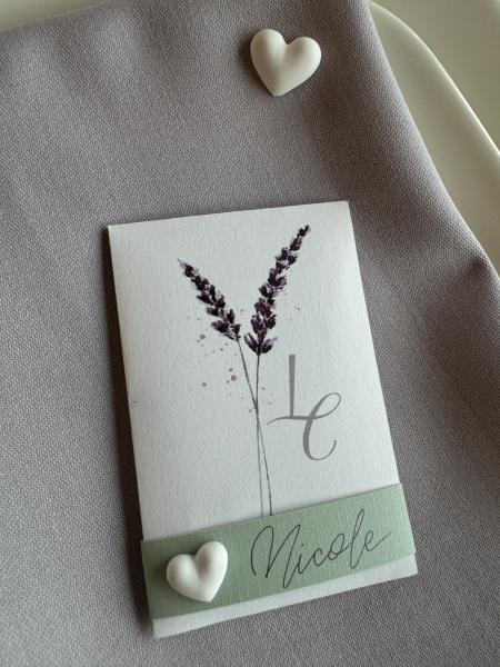 Papeterie - und Dekoserie "in love with lavender"