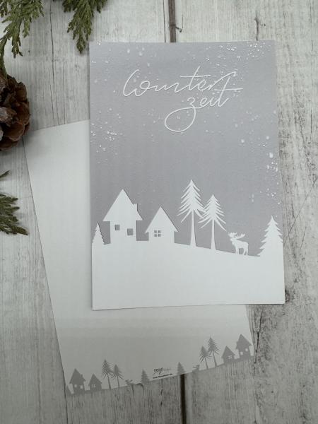 Postkarte Winterzeit