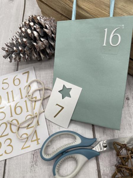 Adventskalender Zahlen - Plott für Heißtransfer