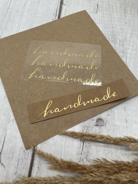handmade Schriftzug - Plott für Heißtransfer 3er Set