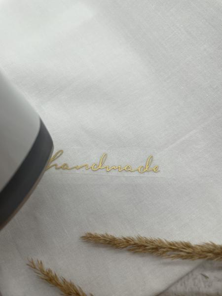 handmade Schriftzug - Plott für Heißtransfer 3er Set