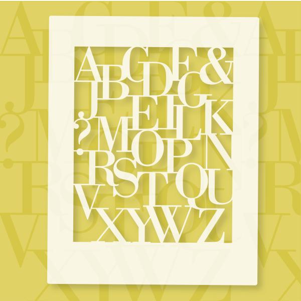 MüllerinArt Schablone "Type - Alphabet"