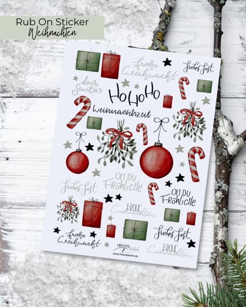 Rub on Sticker "Weihnachten"