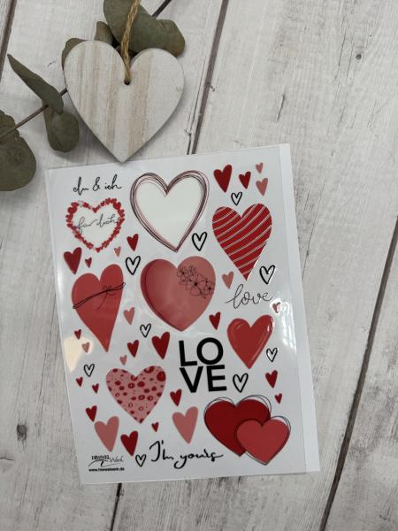 Rub on Sticker "love"