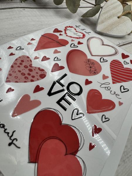 Rub on Sticker "love"